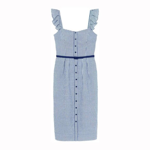 Gal Meets Glam Carly Gingham Dress 20 - Picture 1 of 3